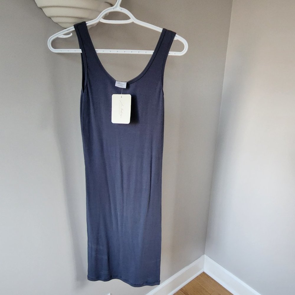 Jax and Lennon XS Navy Ribbed Dress